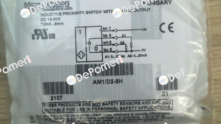 AM1/D2-5H Micro Detectors / Diell (now Datasensing)