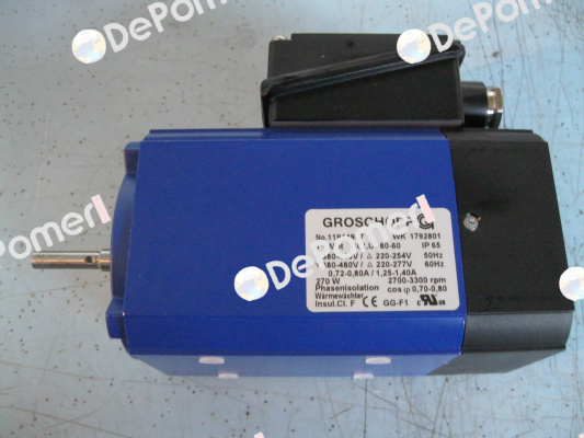 IGLU 80 60 + VE31-G-R-5 i= 38:1 Groschopp
