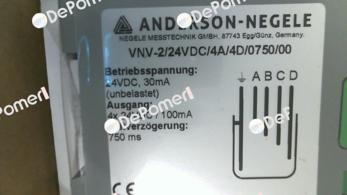 VNV-2/24VDC/4A/4D/0750/00 Anderson-Negele