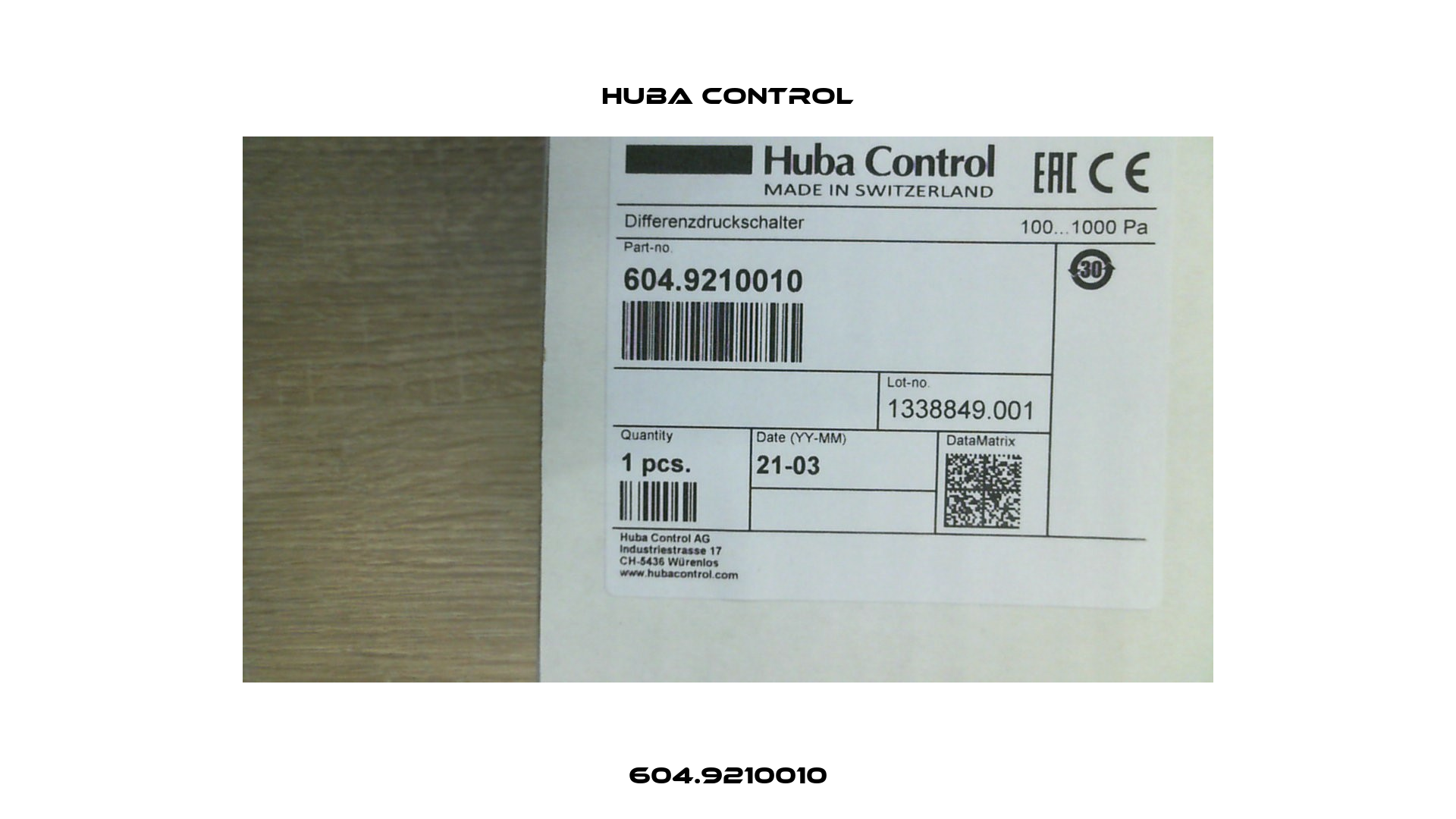 604.9210010 Huba Control
