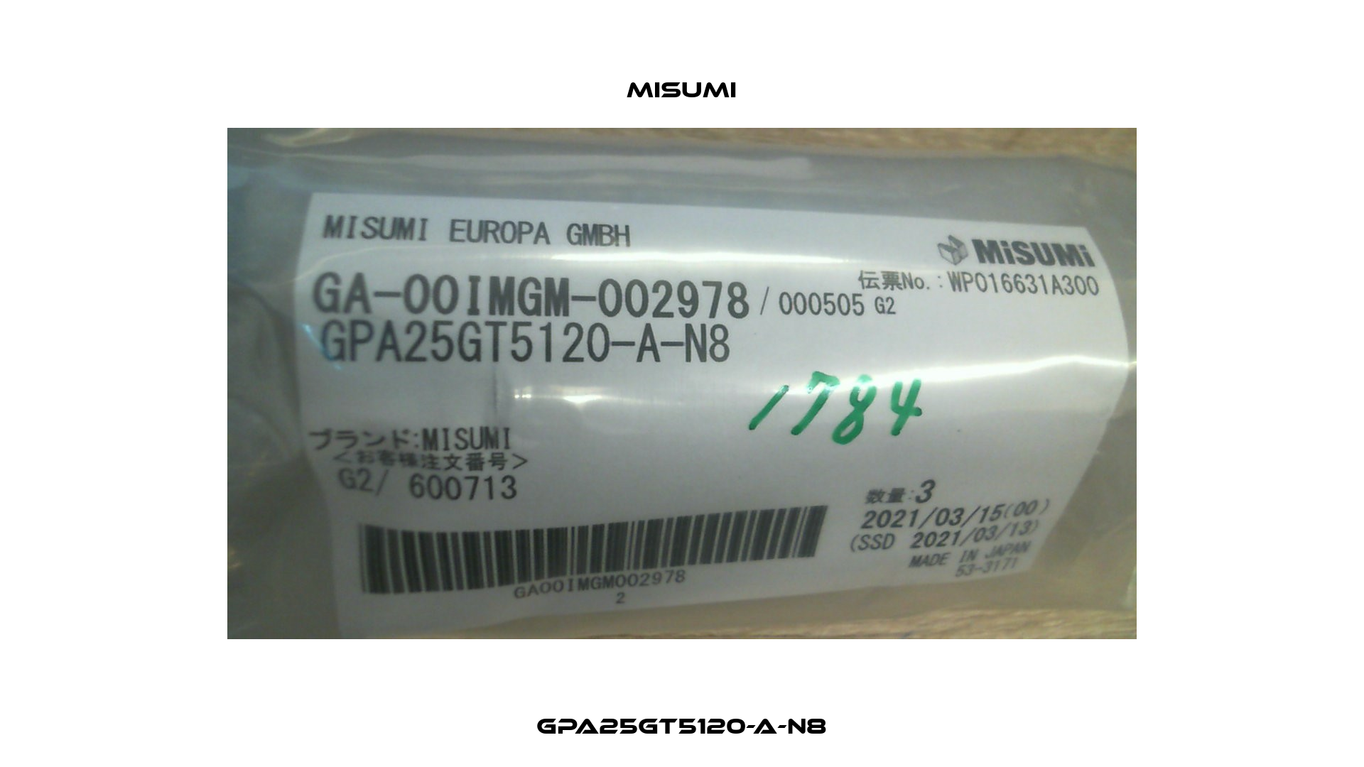 GPA25GT5120-A-N8 Misumi