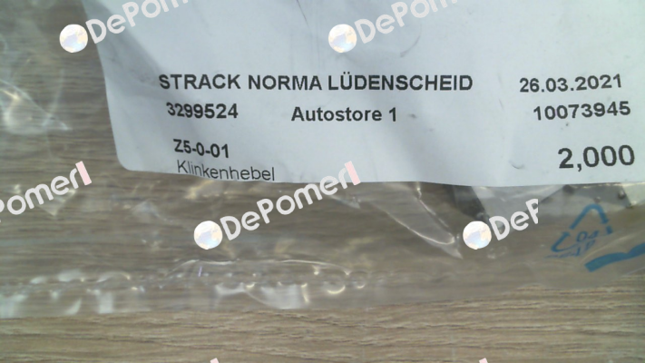 p/n: 69996; Type: Z5-0-01 Strack