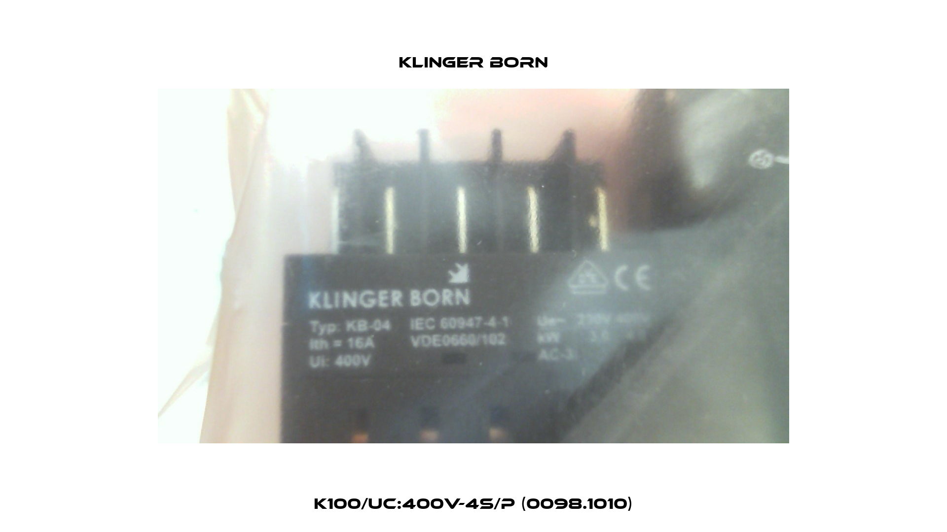 K100/Uc:400V-4s/P (0098.1010) Klinger Born
