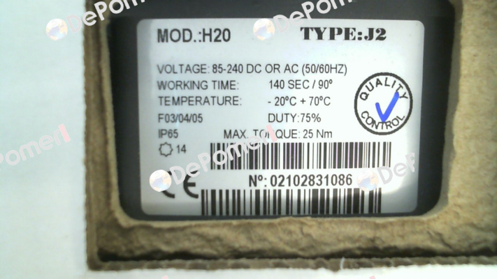 SAS3000109-SONDER, J2 Model: H20 J+J Automation