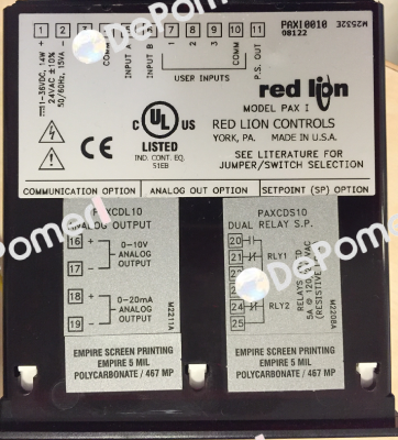 PAX10010 Obsolete, replaced by PAXI0020 and PAXI0030  Red Lion