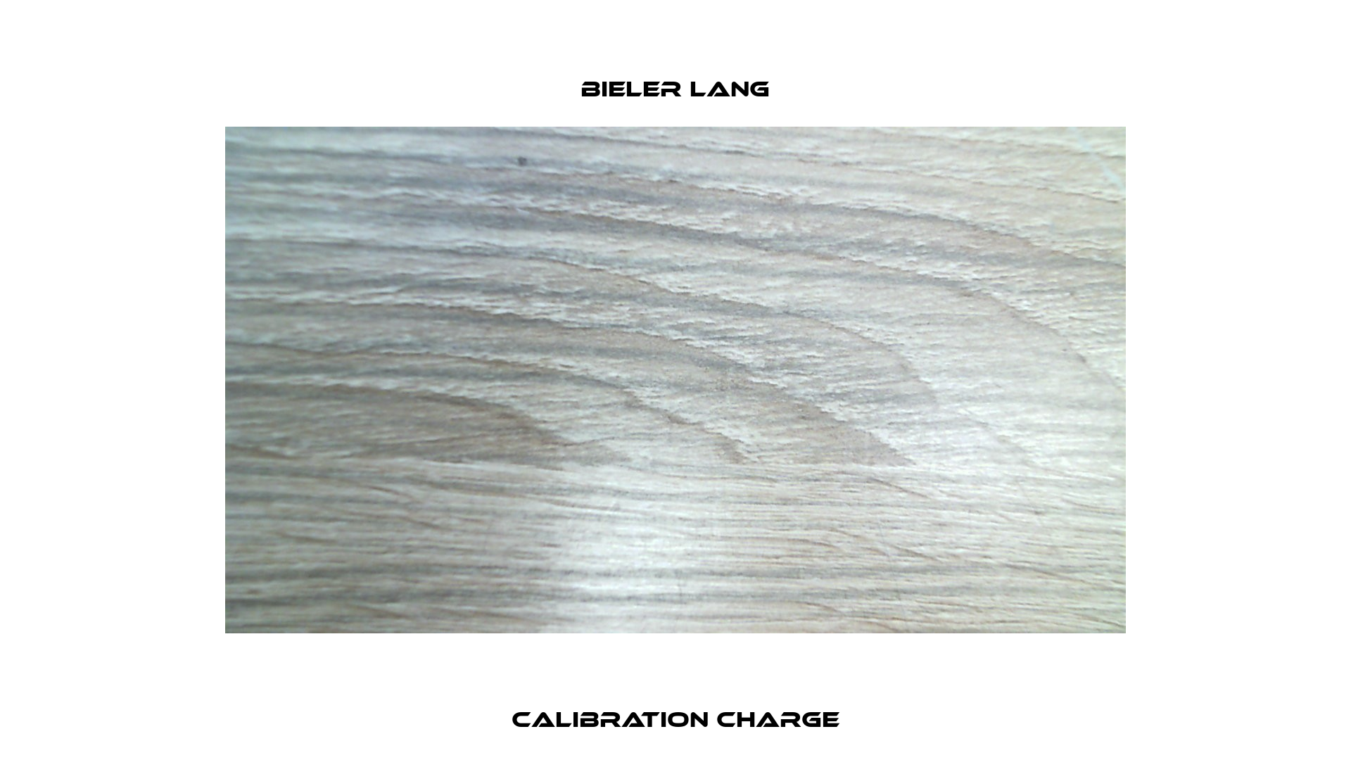 Calibration charge Bieler Lang