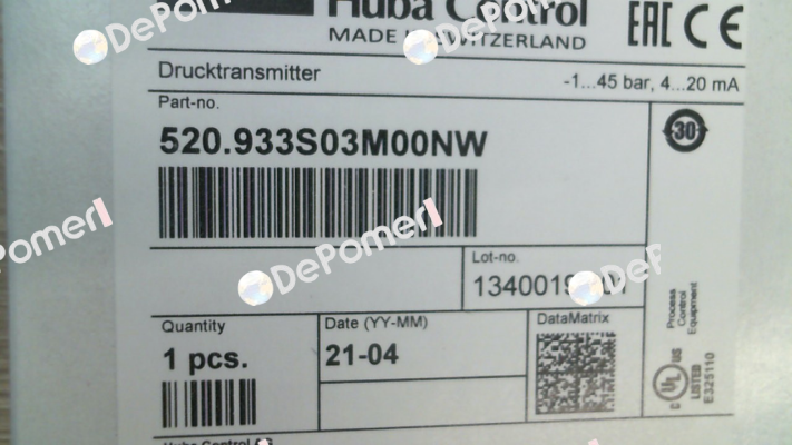 520.933S03M00NW Huba Control