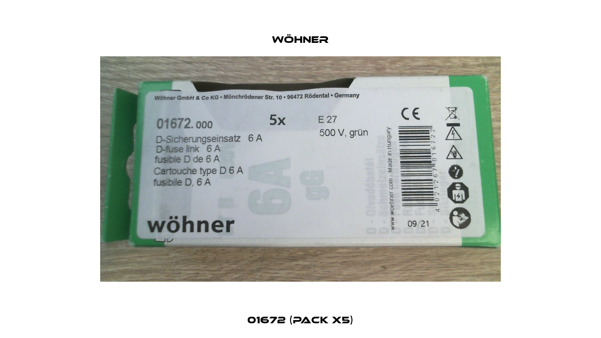 01672 (pack x5) Wöhner