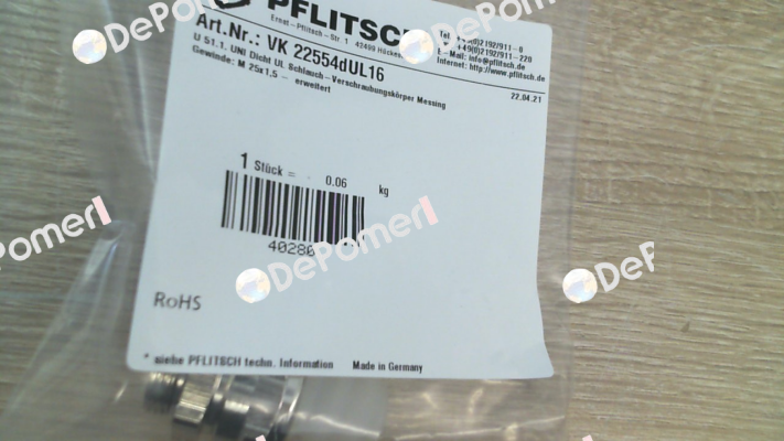 VK 22554dUL16 PFLITSCH