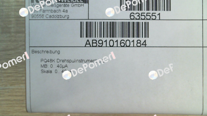 PQ48K / 01AA10130013 Weigel
