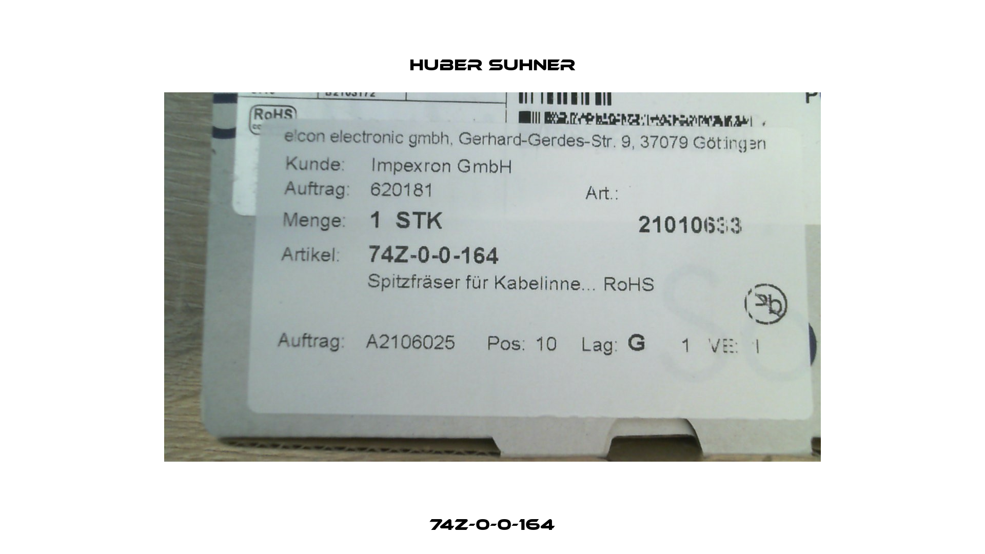 74Z-0-0-164 Huber Suhner