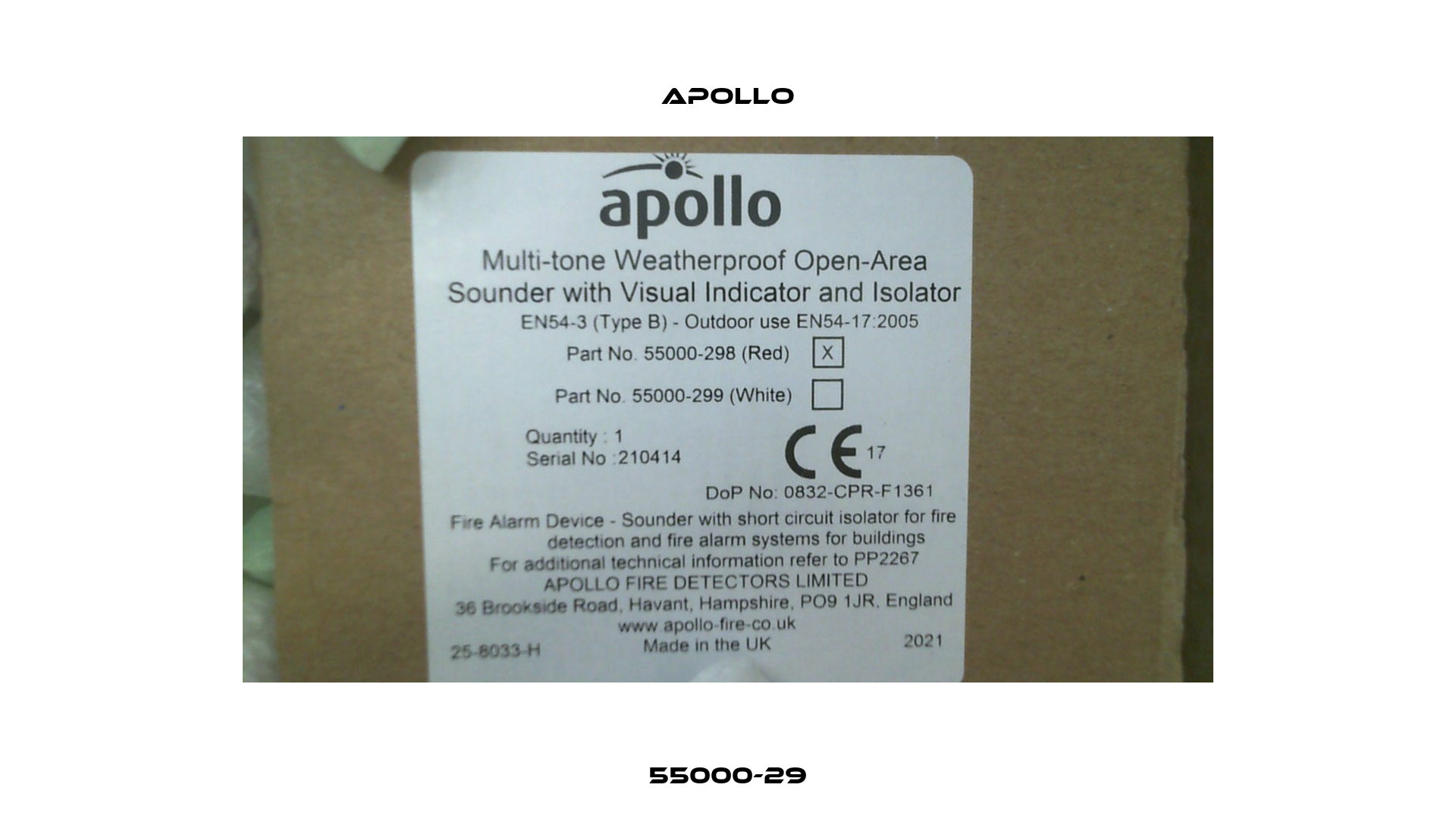 55000-29 Apollo
