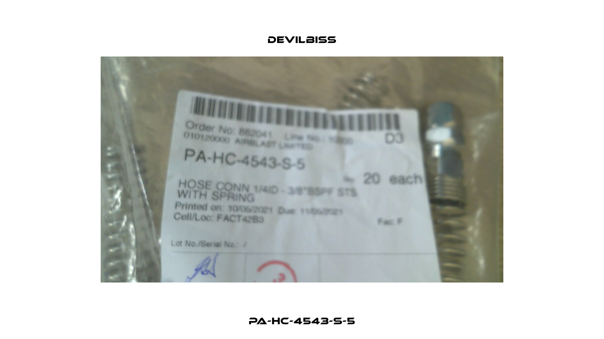 PA-HC-4543-S-5 Devilbiss
