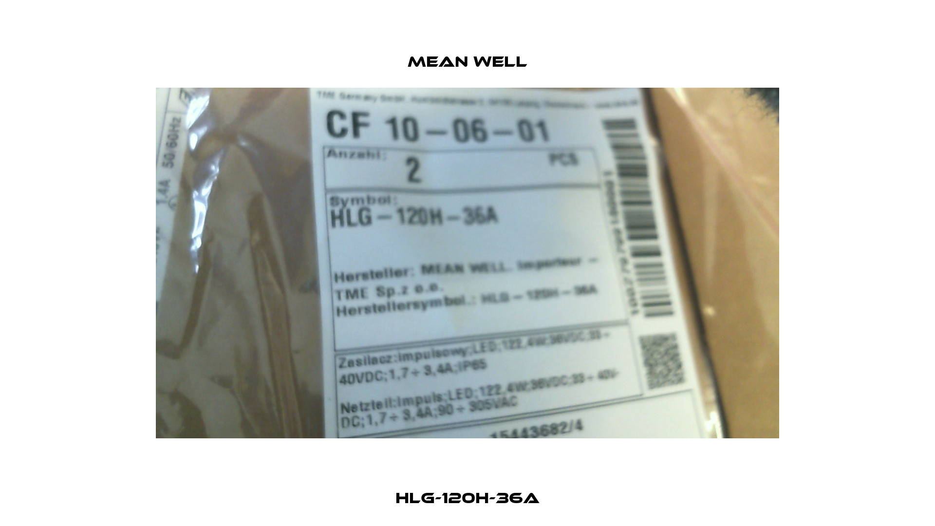 HLG-120H-36A Mean Well