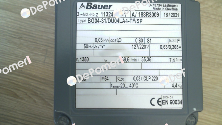 BG04-31/DU04LA4-TF/SP Bauer