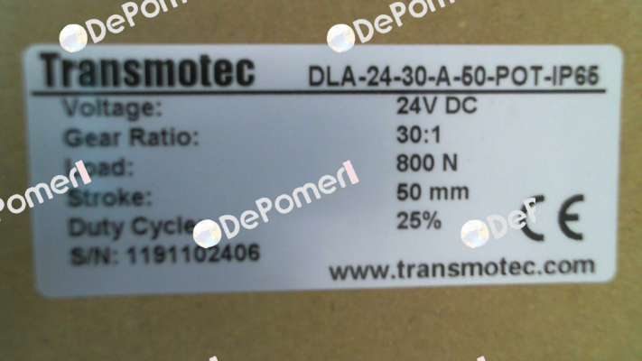 DLA-24-30-A-50-POT-IP65 Transmotec