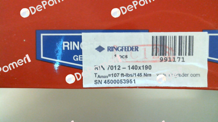 RFN7012 140X190 Ringfeder