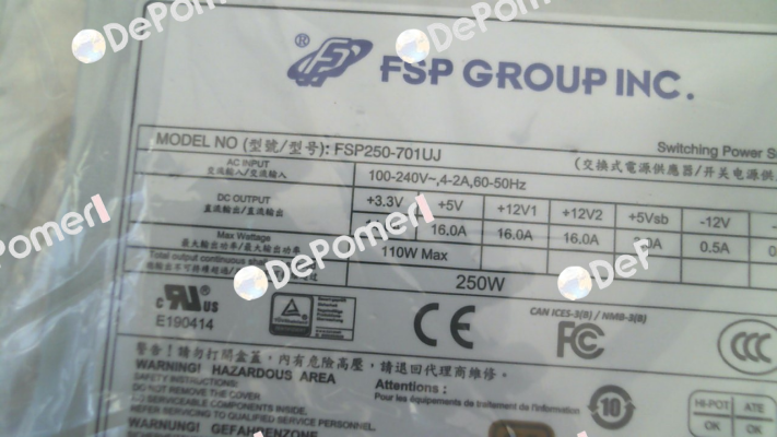 9PA250CK12 / FSP250-701UJ Fsp