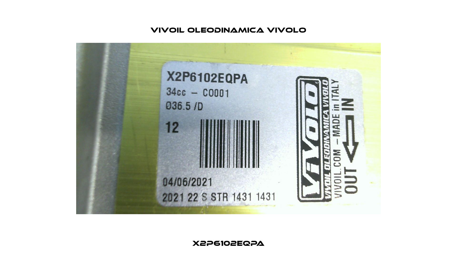 X2P6102EQPA Vivoil Oleodinamica Vivolo