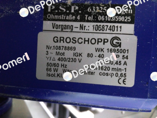 IGKU80-40/Z20  Groschopp
