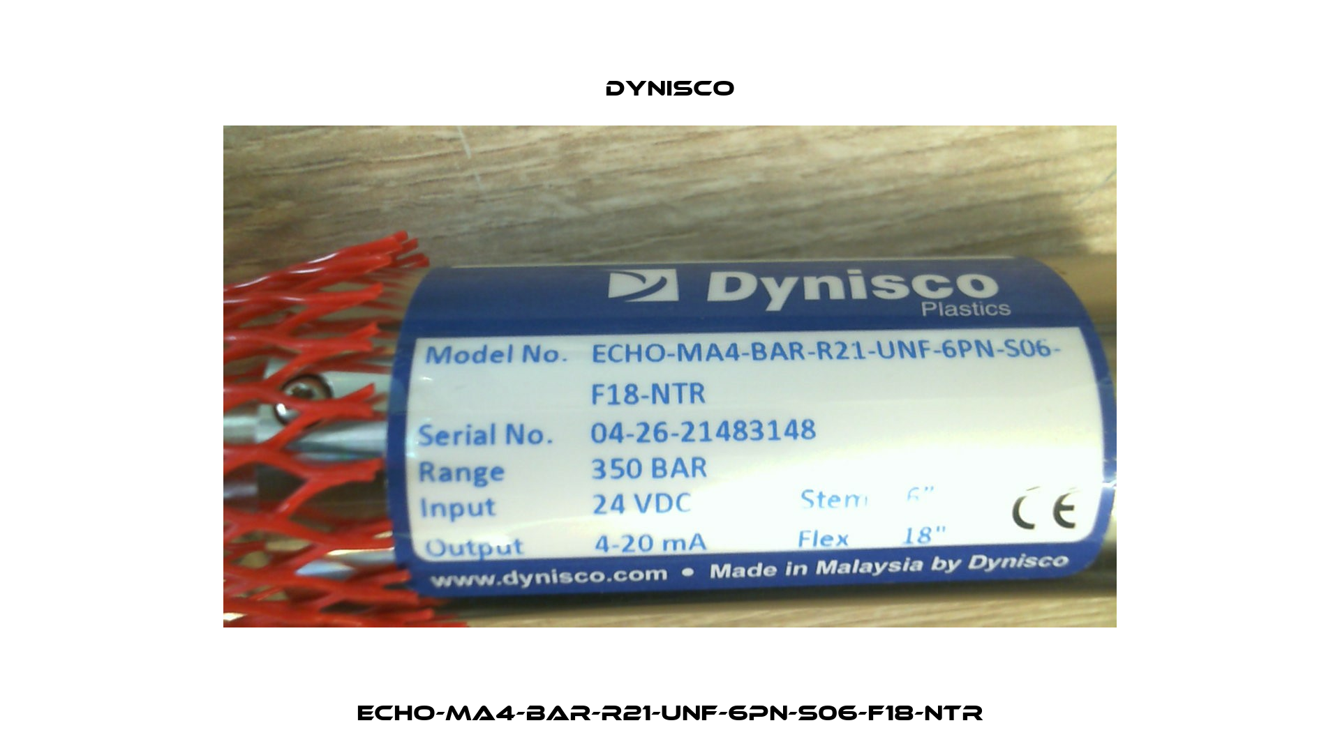ECHO-MA4-BAR-R21-UNF-6PN-S06-F18-NTR Dynisco