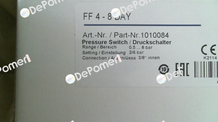 1010084 (FF4- 8 DAY) Tival-Sensors