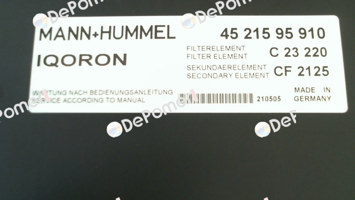 4521595910 Mann Filter (Mann-Hummel)