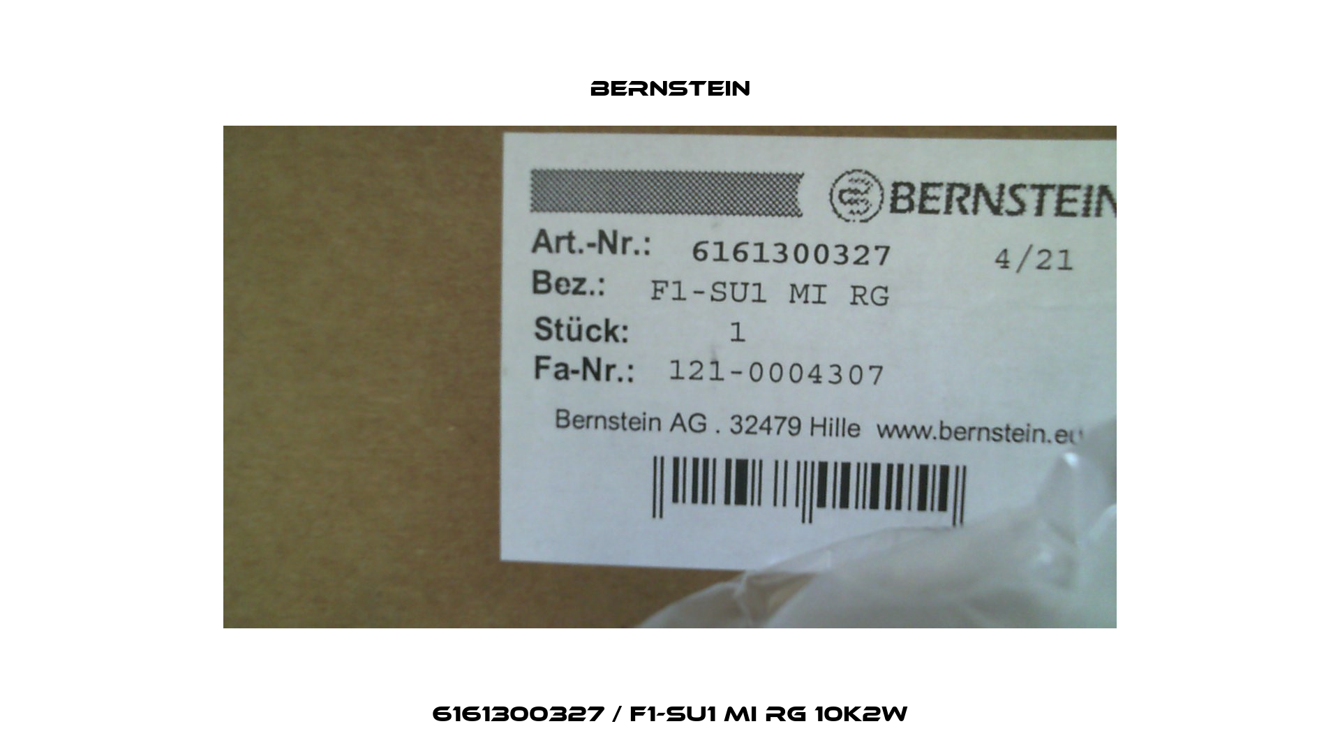6161300327 / F1-SU1 MI RG 10K2W Bernstein