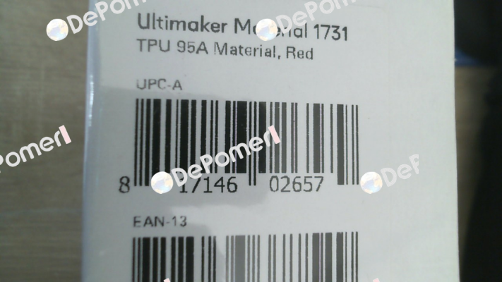 TPU 95A 2.85MM RED 750GR FILAMENT Ultimaker