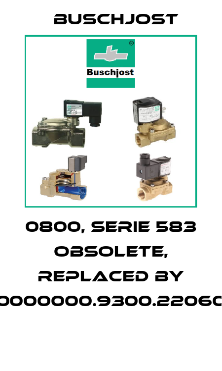 0800, Serie 583 obsolete, replaced by 0000000.9300.22060  Buschjost