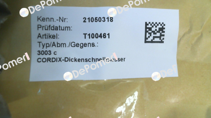 T100461 / 3003 c CORDIX