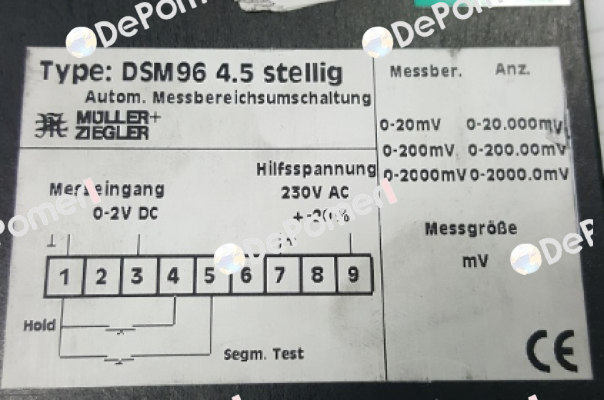 DSM96 4.5 stellig obsolete  Müller Ziegler