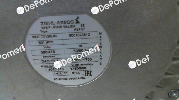 5001023512 FMV-Lamel (now Ziehl Abegg)