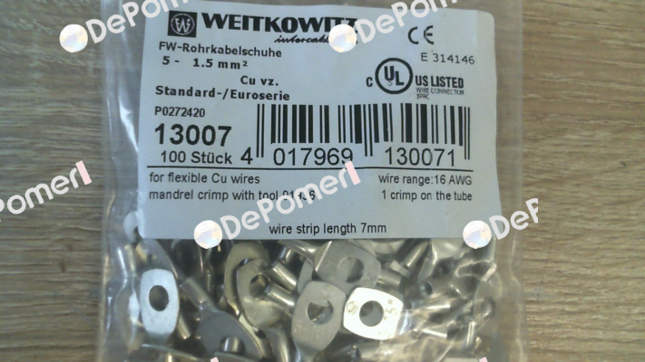 13007(1 pack 100 pcs) WEITKOWITZ