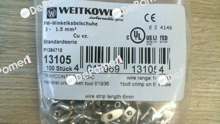 13105 (1 pack 100 pcs) WEITKOWITZ