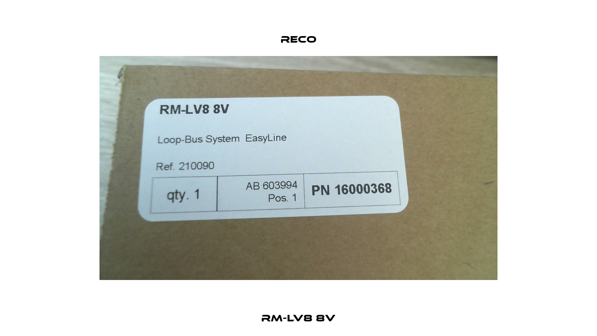 RM-LV8 8V Reco