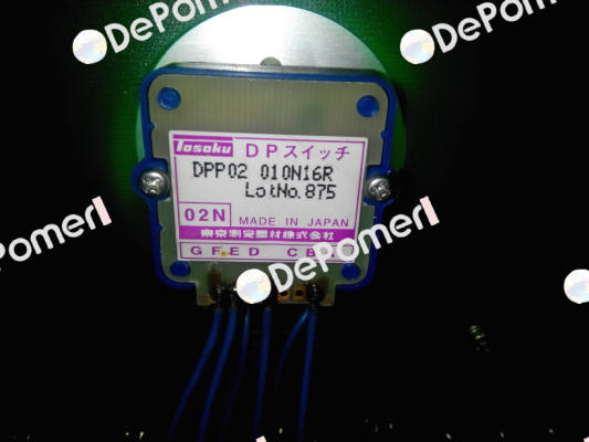 DPP02-010N-16R Lot. No 875  TOSOKU