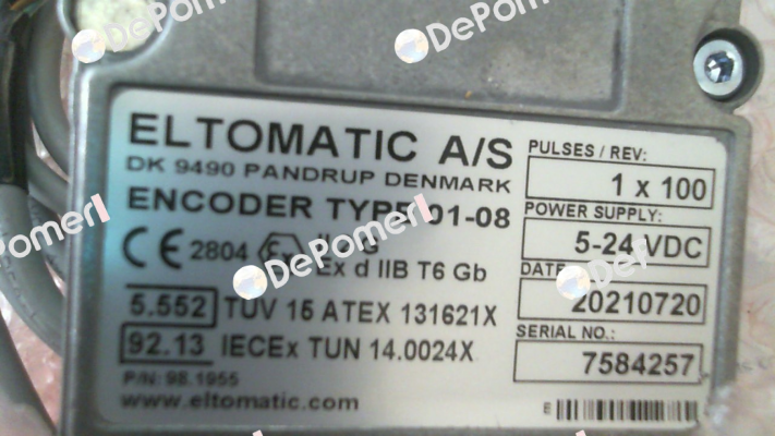 Type 01-08 P/N 98.1955 Eltomatic