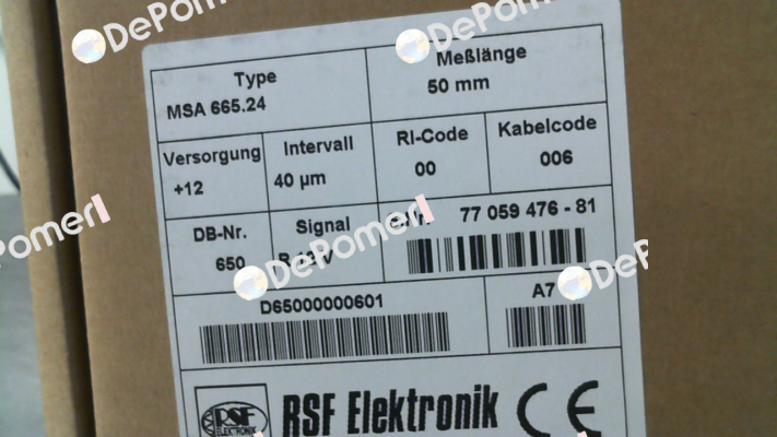 MSA 665.24 Rsf Elektronik