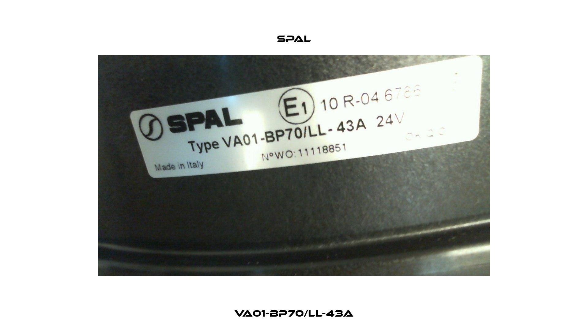 VA01-BP70/LL-43A SPAL