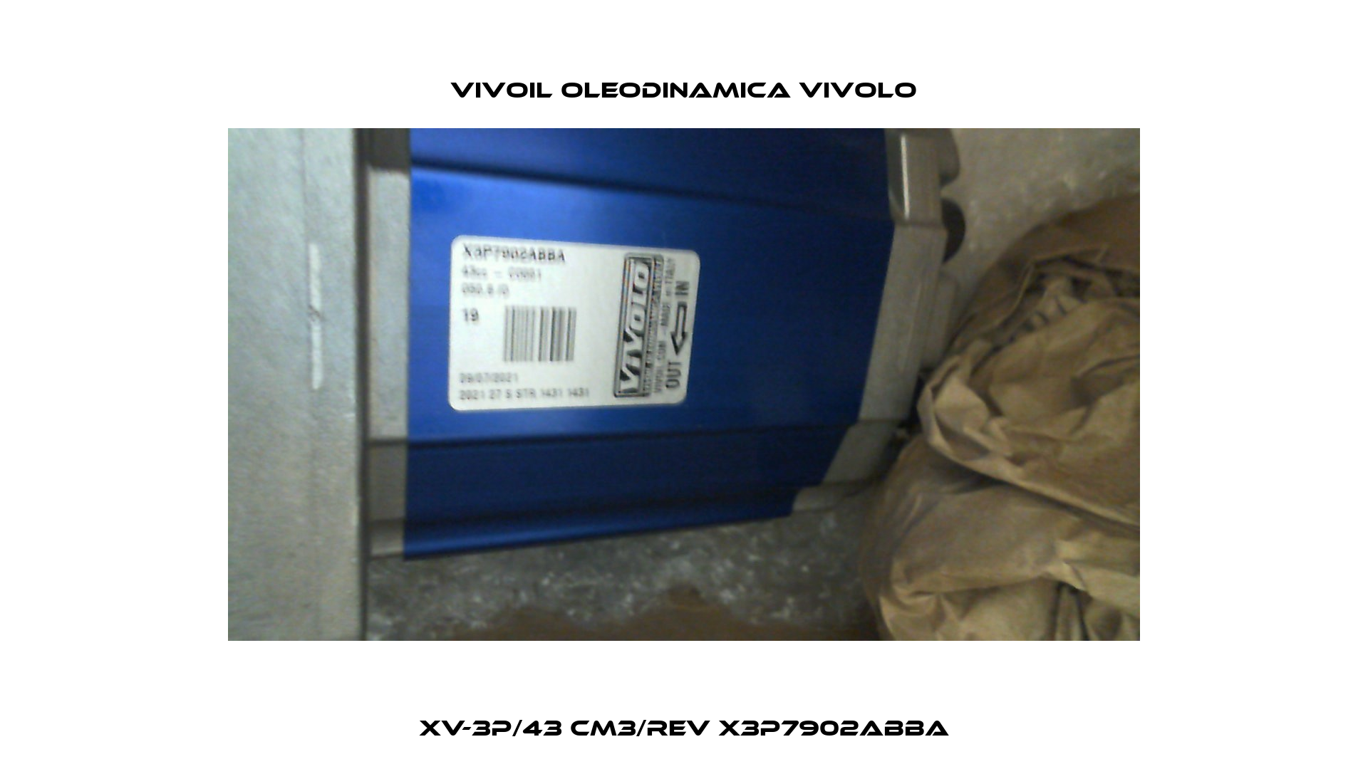 XV-3P/43 cm3/rev X3P7902ABBA Vivoil Oleodinamica Vivolo