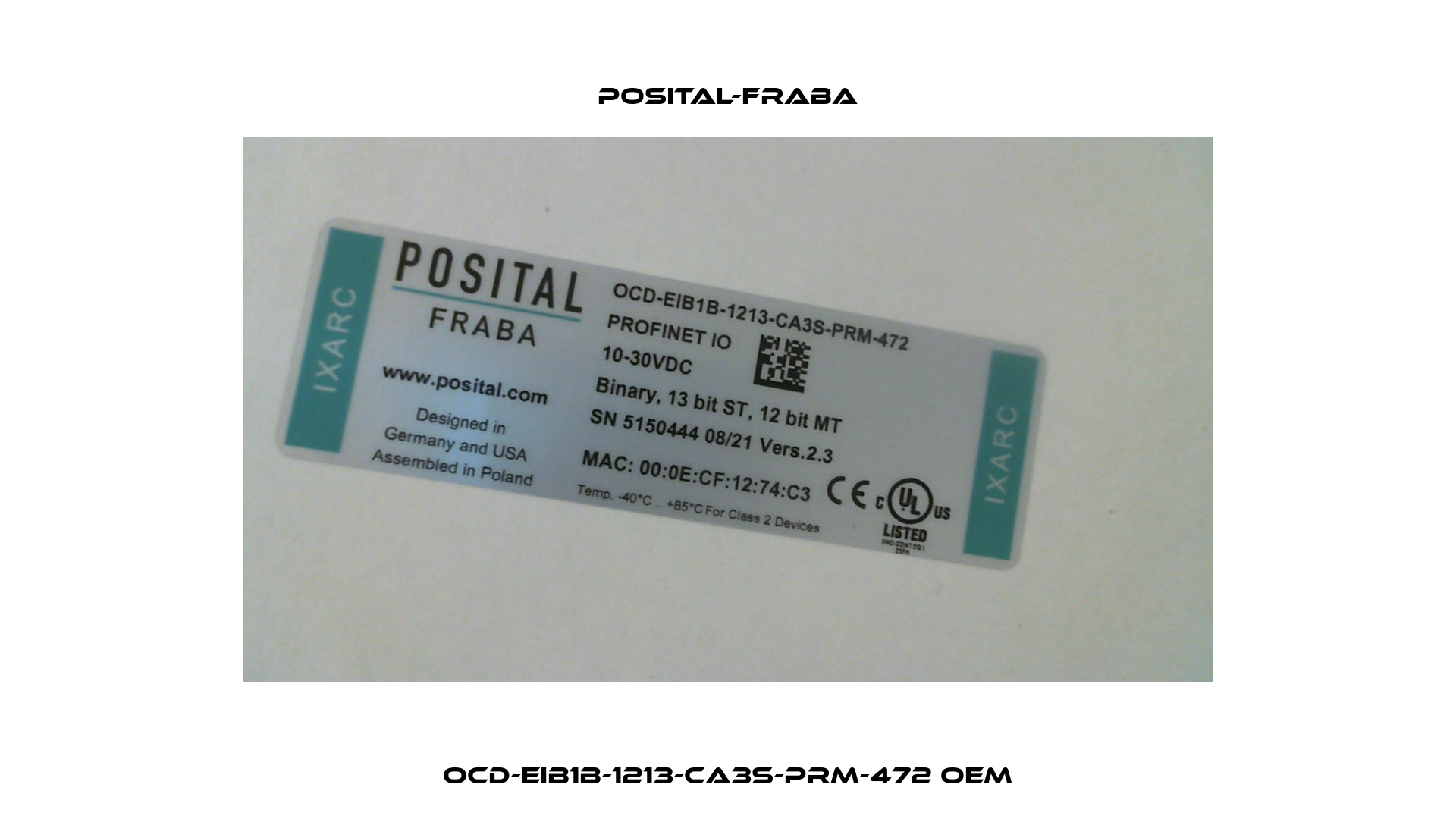 OCD-EIB1B-1213-CA3S-PRM-472 OEM Posital-Fraba