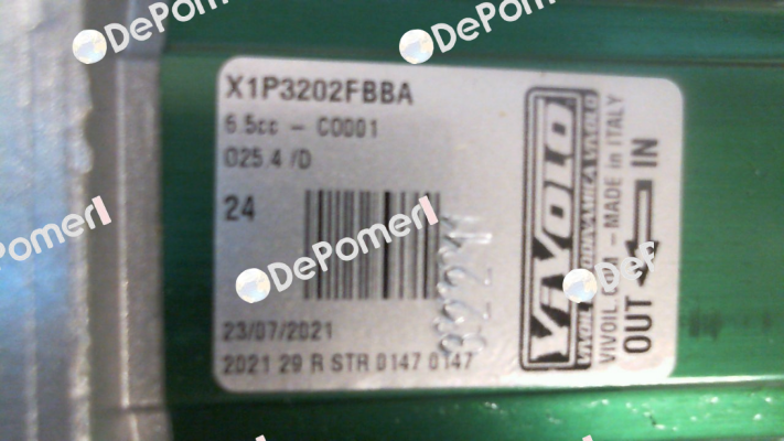 X1P3202FBBA / XV1P/6,5D-3/8-3/8 Vivoil Oleodinamica Vivolo