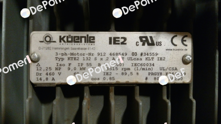 KTE2 132 SX2A KT ULcsa KLT IE2 Küenle