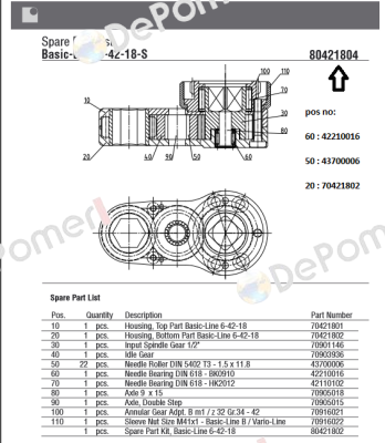 43700006 (1x22)  Lubbering