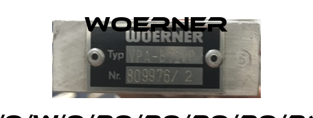 VPA-B/12/0/W/0/20/20/20/20/20/20/20P  Woerner