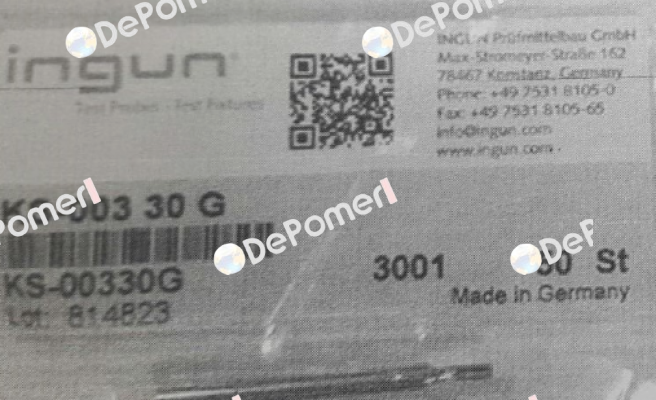 KS-003 30 G / KS-00330G Ingun