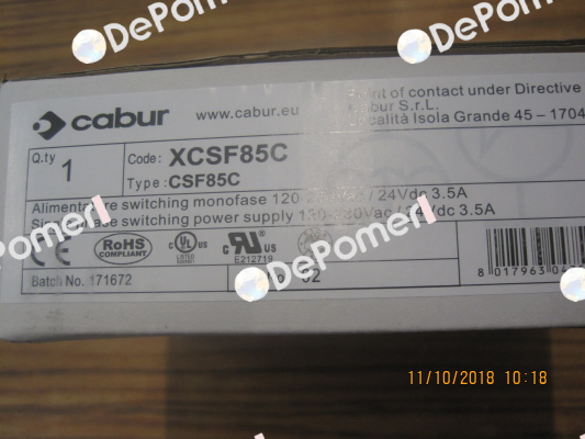 XCSF85C Cabur