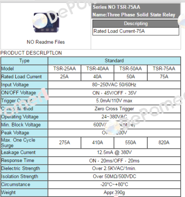 TSR-75AA  Fotek
