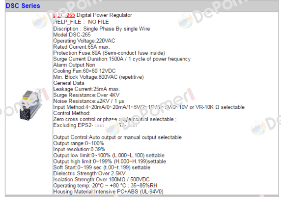 DSC-265 - (AC220V)  Fotek